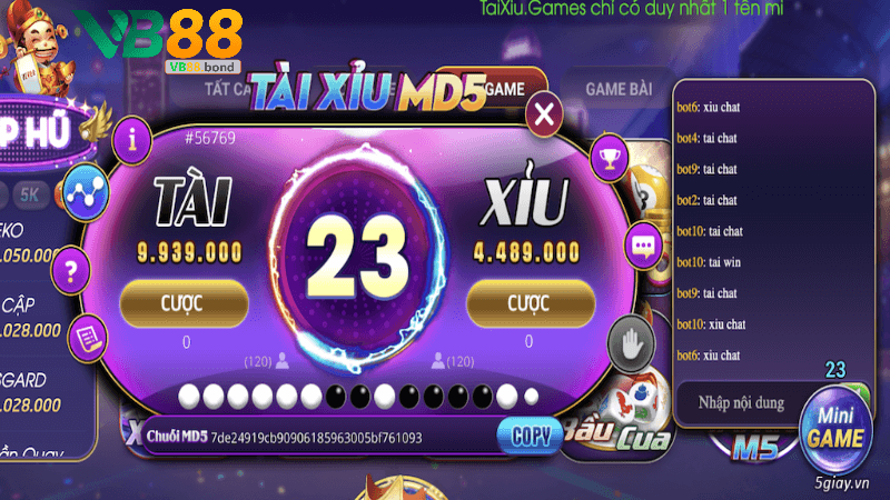Tài xỉu đổi thưởng Vb88
