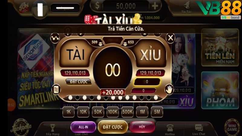 Tài xỉu online uy tín Vb88